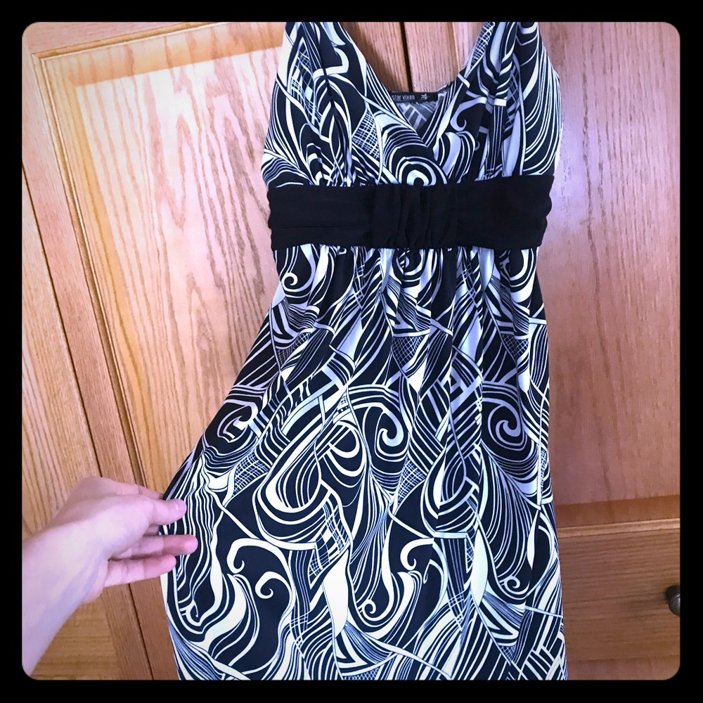 Black & White Swirl Dress